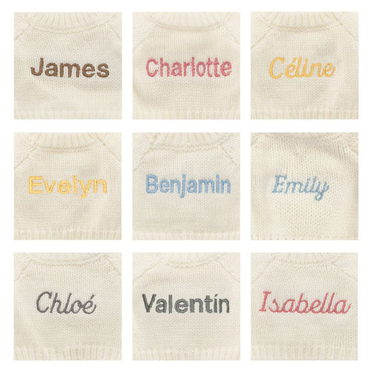 Blossom Cream Bunny 'Berry' with Personalized Cream Jumper